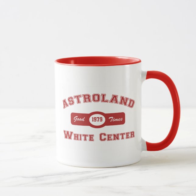 White Centre Astroland Mug (Right)