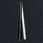 White Centred Thin Vertical Line on Black Tie<br><div class="desc">White Centred Thin Vertical Line on Black</div>