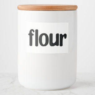 White Ceramic Kitchen Canisters Home Food Storage  Food Label
