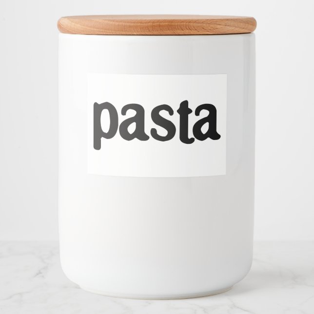 White Ceramic Kitchen Canisters Home Food Storage  Food Label (Front)