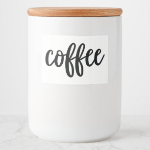 White Ceramic Kitchen Canisters Home Food Storage Label