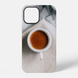 WHITE CERAMIC TEACUP FILLED WITH RED LIQUID iPhone 12 CASE