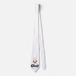 White Chef Tie