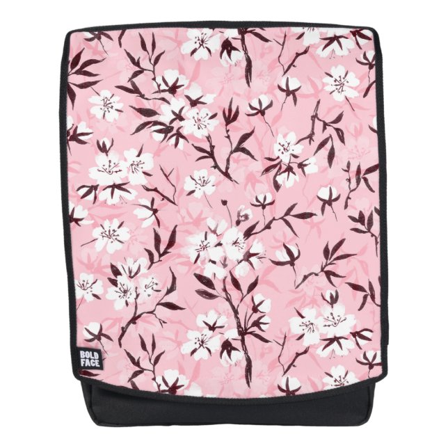 White cherry blossom backpack (Front)