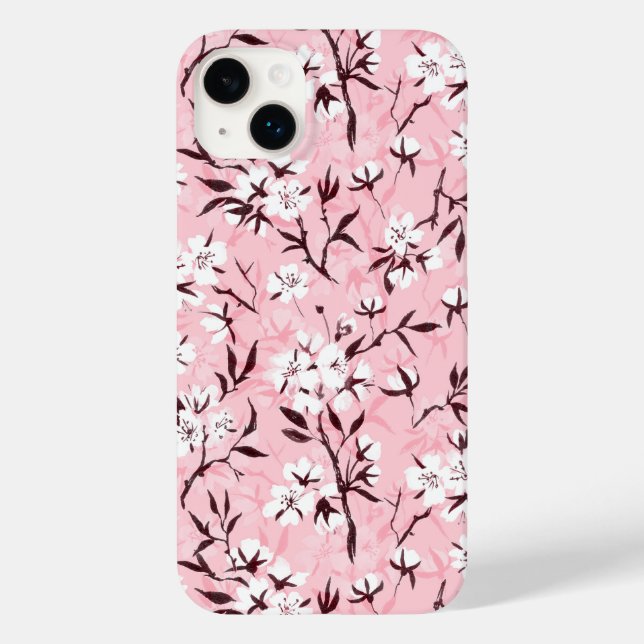 White cherry blossom Case-Mate iPhone case (Back)