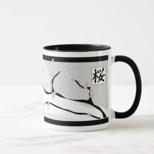 White Cherry Blossom Tree Mug