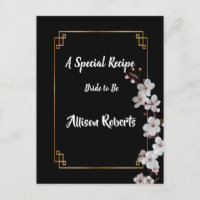 white Cherry Blossoms &golden Frame Bridal Shower