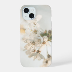 White Cherry Blossoms Nature Photo iPhone 15 Case