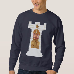 White Chess Rook Sweatshirt