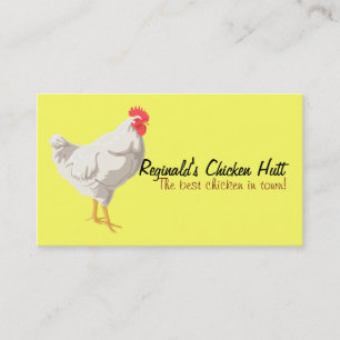White Chicken Business Card