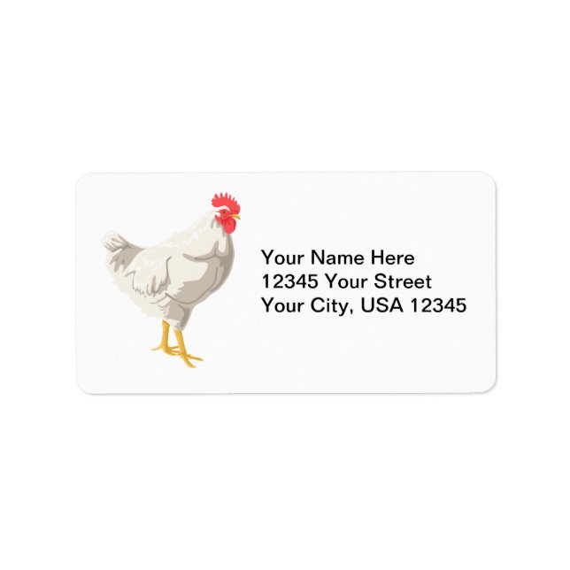 White Chicken Label (Front)
