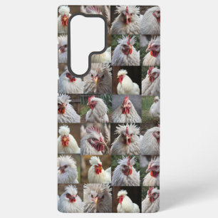 White Chicken Photo Collage, Samsung Galaxy Case