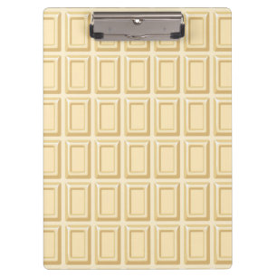 White Chocolate Bar Texture Clipboard