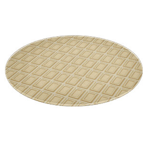 White Chocolate Bar Texture Cutting Board