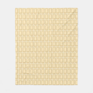 White Chocolate Bar Texture Fleece Blanket