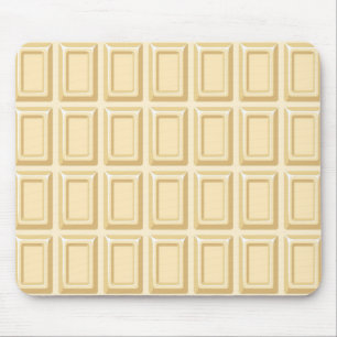 White Chocolate Bar Texture Mouse Pad