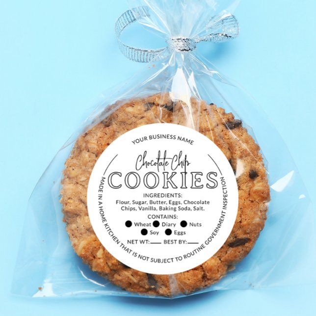 White Chocolate Chip Cookies Cottage Law Sticker (Creator Uploaded)