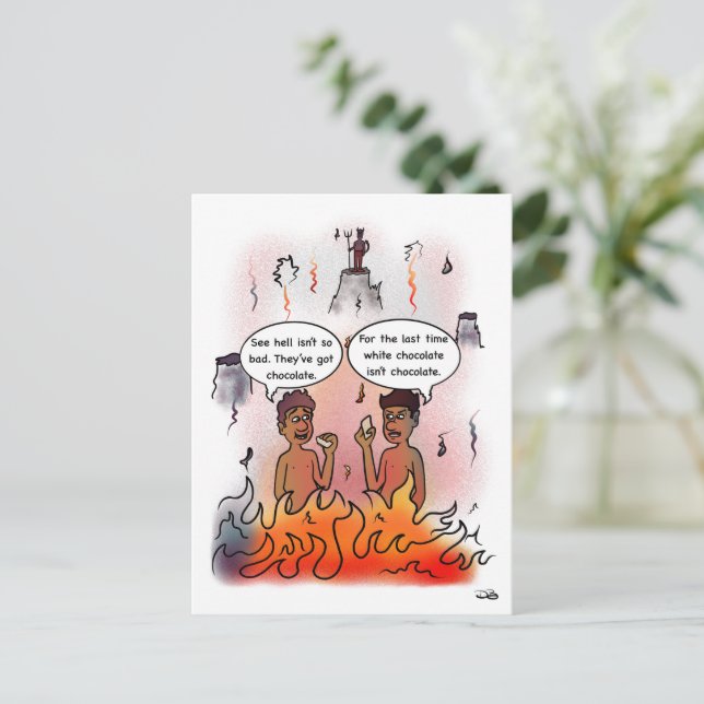 White Chocolate Postcard (Standing Front)