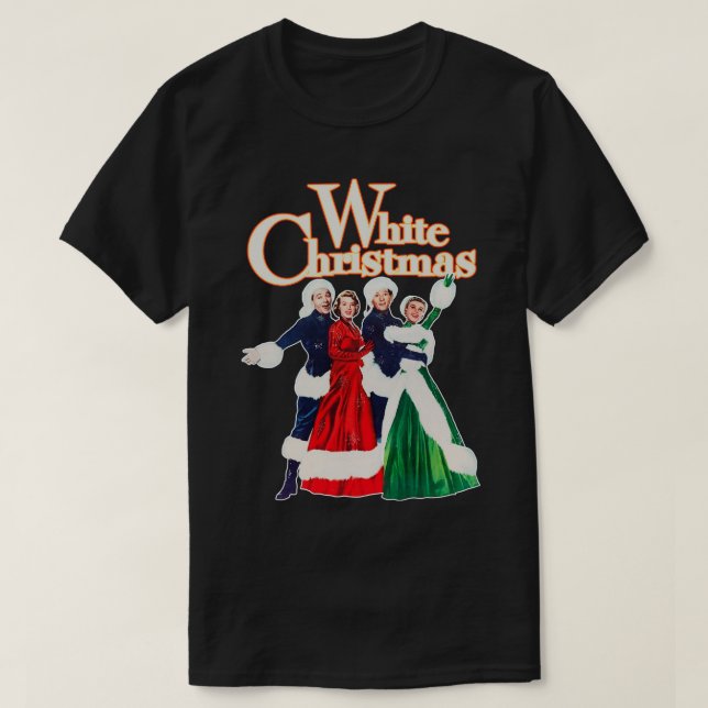 White Christmas 1954 Holiday Classic Movie T-Shirt (Design Front)