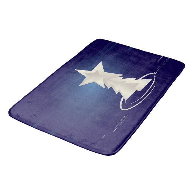 White Christmas Bath Mat (Angled)