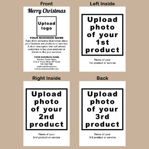 White   Christmas   Business   Folded Greeting Card