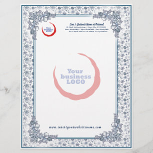 White Christmas Business Letterhead with WATERMARK