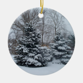 White Christmas Ceramic Tree Decoration
