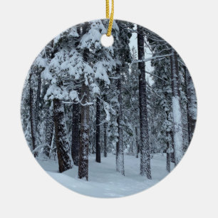 White Christmas Ceramic Tree Decoration