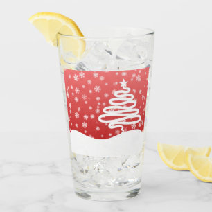 White Christmas Glass
