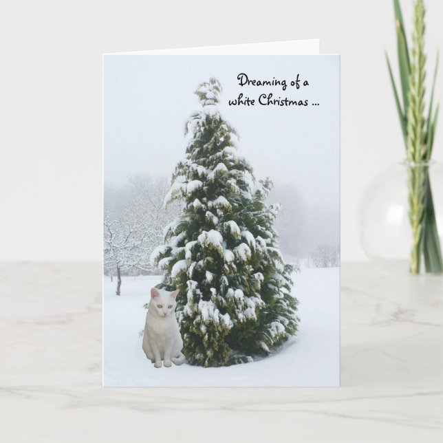 White Christmas Holiday Card (Front)