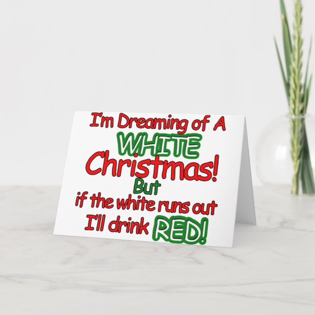 White Christmas Holiday Card (Front)