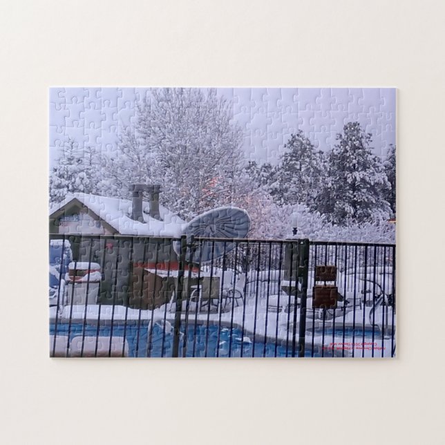 White Christmas in Arizona Jigsaw Puzzle (Horizontal)