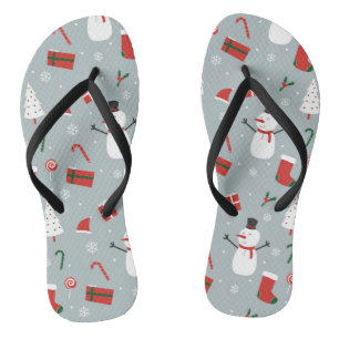 White Christmas Jandals