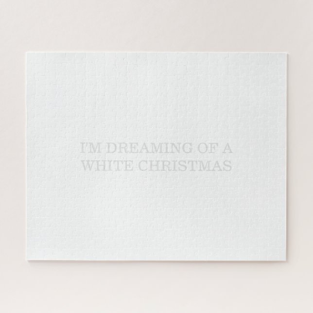 white christmas jigsaw puzzle (Horizontal)