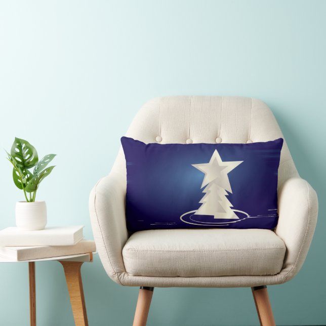 White Christmas Lumbar Cushion (Chair)