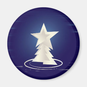 White Christmas Magnet