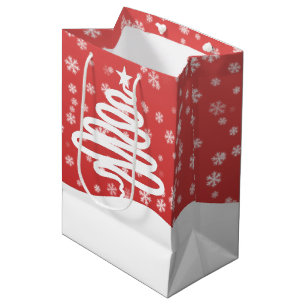 White Christmas Medium Gift Bag