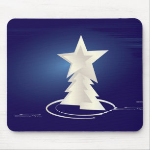 White Christmas Mouse Pad