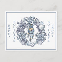 White Christmas Nutcracker Wreath