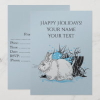 white christmas Rabbit Hare