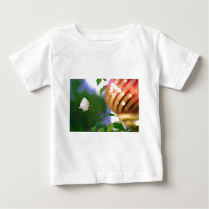 White Christmas Rose Baby T-Shirt