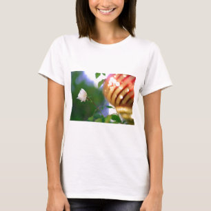 White Christmas Rose T-Shirt