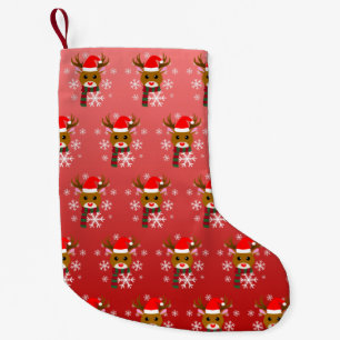 White Christmas Rudolph the Red Nosed Reindeer Small Christmas Stocking