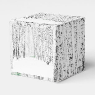 White Christmas Tale Favour Box