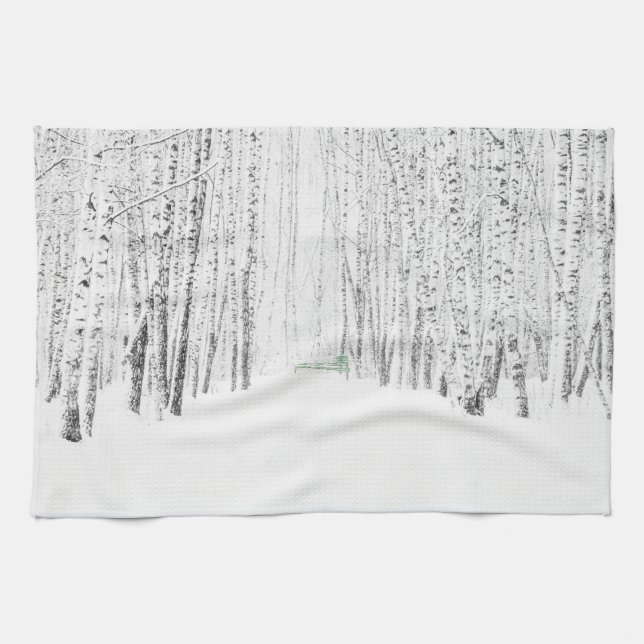 White Christmas Tale Tea Towel (Horizontal)