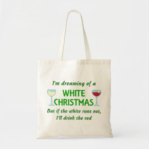 White Christmas Tote Bag
