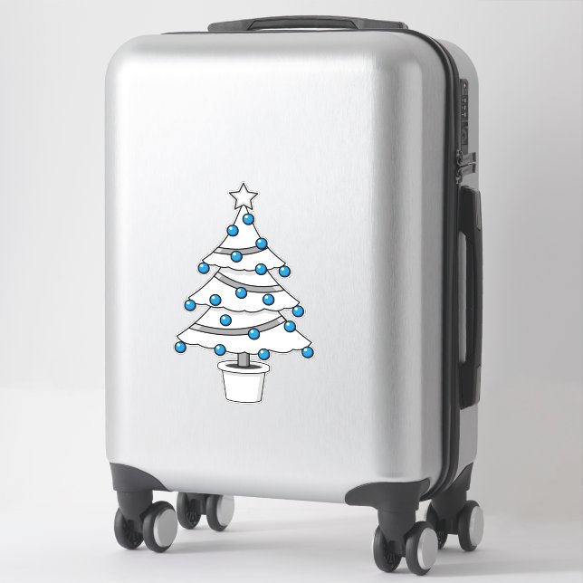 White Christmas Tree (Suitcase)