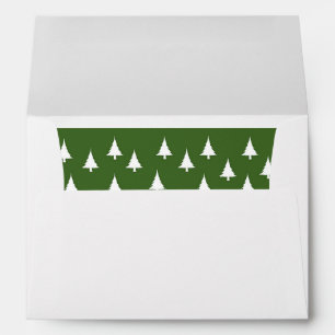 White Christmas Trees Envelopes