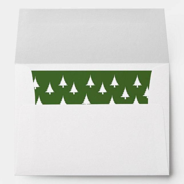 White Christmas Trees Envelopes (Back (Bottom))
