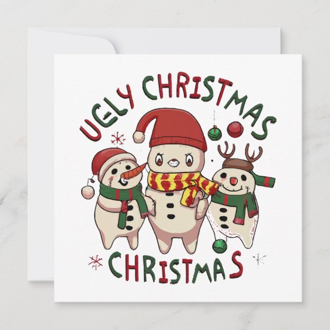 white Christmas ;UGLY CHRISTMAS (Front)